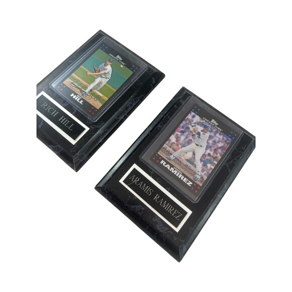 LOT of 2 Rich Hill/Aramis Ramirez Topps Chrome Card Plaques Chicago Cubs 4.5x6.5 - Picture 9 of 11